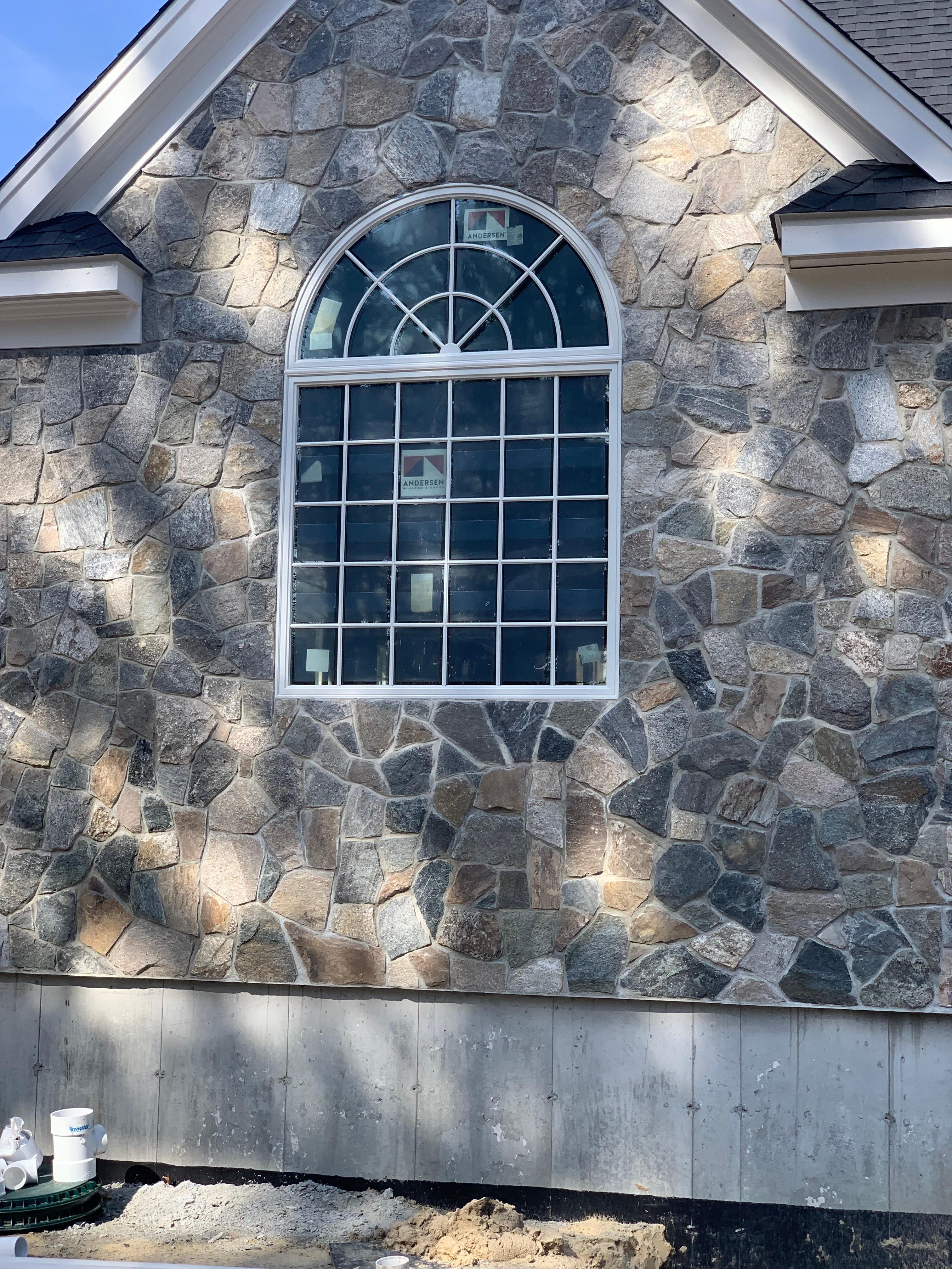 Residential stone veneer upgrade by KL Construction Co